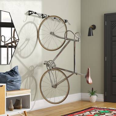 Indoor wall bike online rack